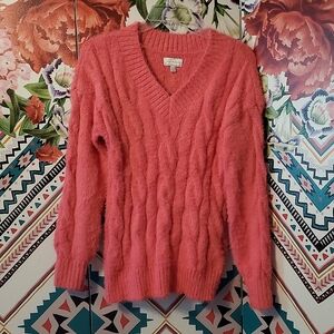 Fuzzy Pink Sweater